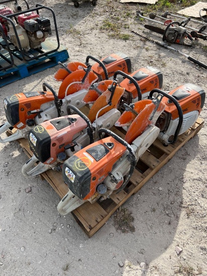 Pallet of Stihl Concrete Saws