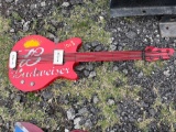 Budweiser guitar sign