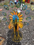 Peacock Yard Art