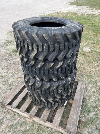 Four Unused Camso 12-16.5 Skid Steer Tires