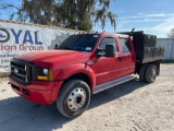 2005 Ford F-450 Crew Cab Flatbed Truck