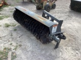 72in Hydraulic Angle Broom Skid Steer Attachment
