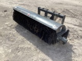 Unused JCT 72in Hydraulic Angle Broom Skid Steer Attachment