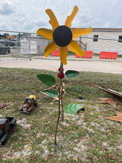 Sunflower yard art