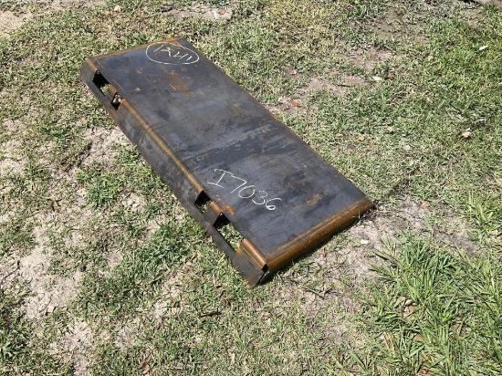 Unused Skid Steer Mounting Plate