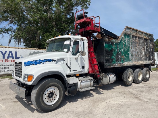 2004 Mack CV713 Tri-Axle Disaster Relief Grapple Truck