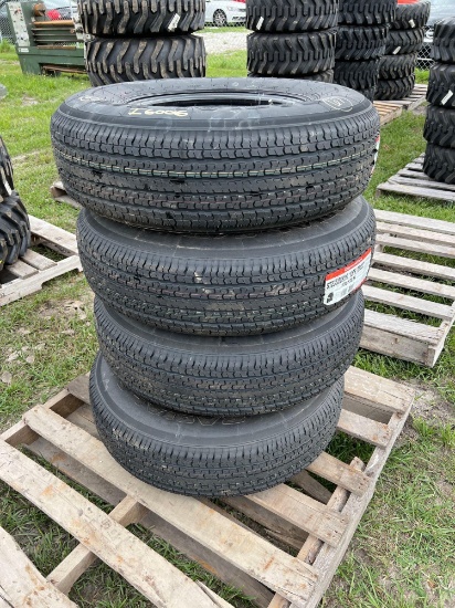 Four Unused ST235/30R16 Wheels and Tires