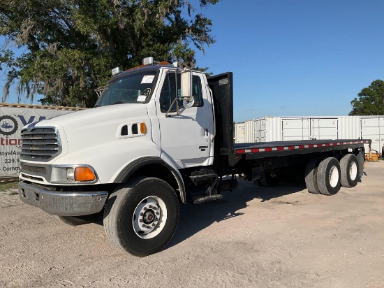 2007 Sterling L8500 T/A Moffett Flatbed Truck 24ft