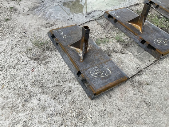 Unused Skid Steer Hitch Plate