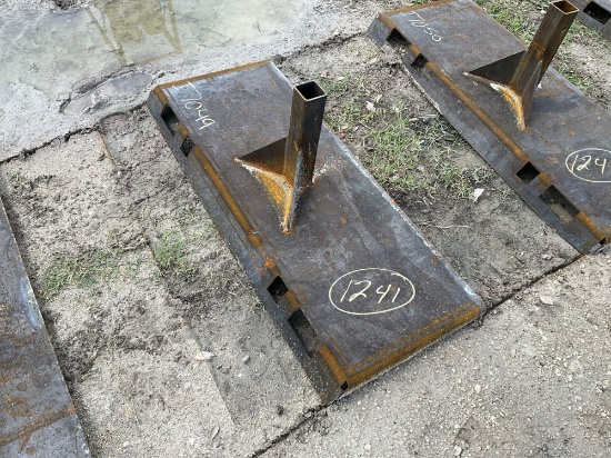 Unused Skid Steer Hitch Plate