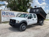 2005 Ford F-450 Crew Cab Dump Pickup Truck