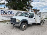 2007 Ford F-550 4x4 Ground Rod Driver Truck