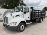 2014 Kenworth T170 Stake-Body Flatbed Truck 16ft
