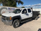 2012 Chevrolet 2500HD Crew Cab Flatbed Truck 8.5ft