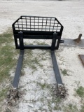Unused JBX 4000lb Skid Steer Forks and Frame