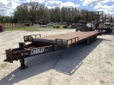 1991 Crosley 29FT Tri-Axle Hydraulic Ramps Dovetail Trailer