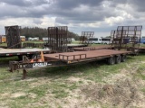 1991 Crosley 29FT Tri-Axle Hydraulic Ramps Dovetail Trailer