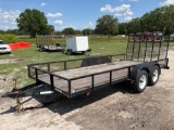 2015 Triple Crown 16FT T/A Utility Trailer