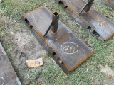 Unused Skid Steer Hitch Plate