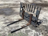 Paladin 48in 10,000LB Quick Attach Loader Forks and Frame