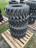 Four Unused Camso 12-16.5 Skid Steer Tires