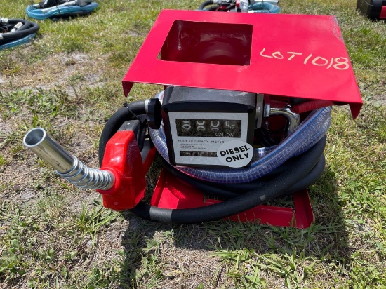 Unused diesel pump with cage