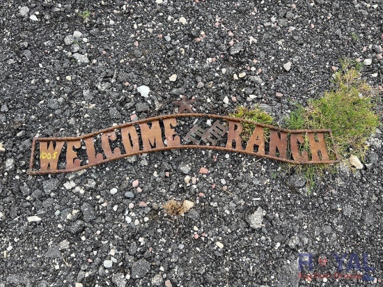 Welcome to the ranch sign