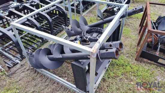 Unused Great Bear Skid Steer Auger Attachment