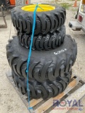 (4) Unused Tractor Tires with Wheels