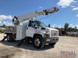 2004 GMC C7500 Versalift VXD-47 Digger Derrick Crane Truck w/ Wireless Remote