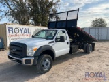 2014 Ford F-550 16FT Flat Bed Dump Truck