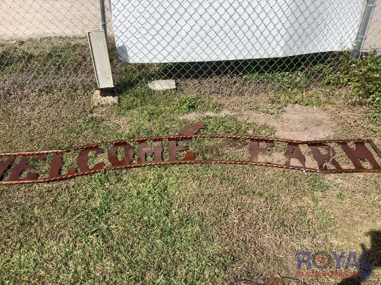 Welcome to the Farm Large Metal Sign