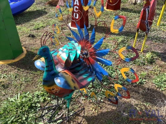 Metal Peacock Decorative Art