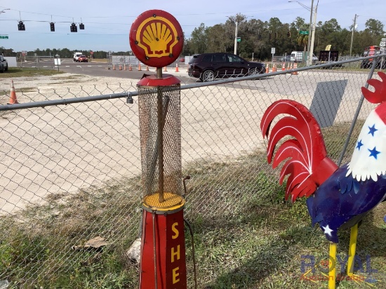 Shell Metal Decorative Fuel Pump