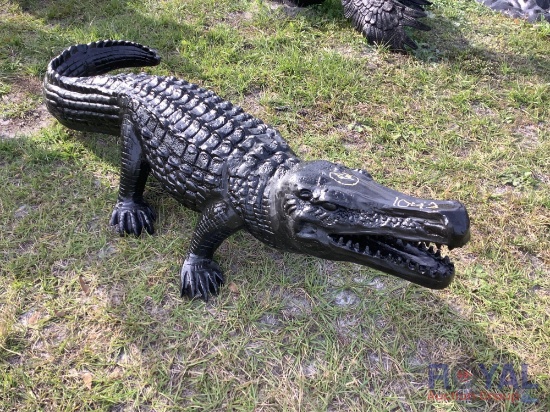 Large Alligator Decorative Art Statue