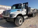 2004 International 7500 Piggy Back Moffet Forklift Tri/Axle Truck