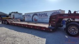 2003 Rogers 50 ton SP50GR 3 axle NGB Paving Lowboy Trailer