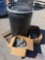 Plastic 55 Gallon Drum with Lids with Lightning Brackets