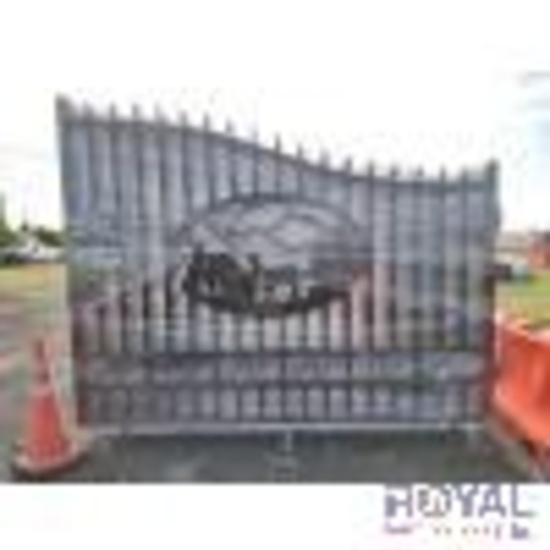 20FT Bi-Parting Wrought Iron Gate