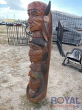 Large Wooden Totem Pole