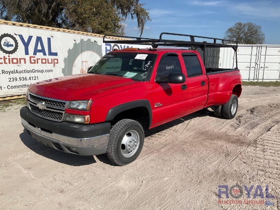 2005 Chevrolet 3500 4X4 Diesel Crew Cab Pickup Truck