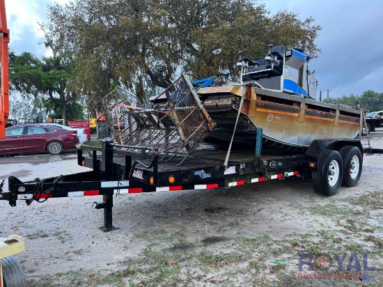 2011 Truxor DM5000 Amphibious machine / Marsh Buggy / Pond Skimmer and T/A Tilt Deck Trailer