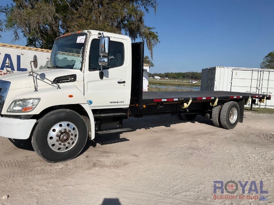 2012 Hino 338 26 FT S/A Flat Bed Truck