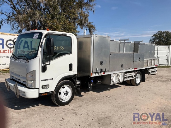 2013 Isuzu Tiltmaster Aluminum Landscape Truck