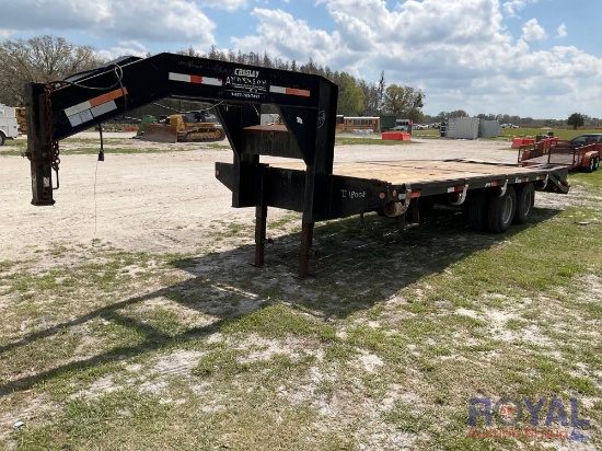 2005 Anderson 20FT T/A Flatbed Goose Neck Trailer