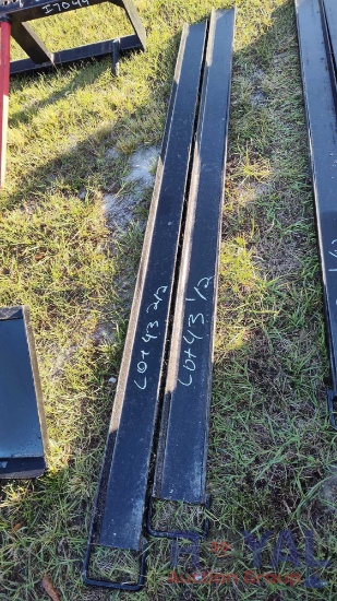 Pair of 2023 10FT Pallet Fork Extensions