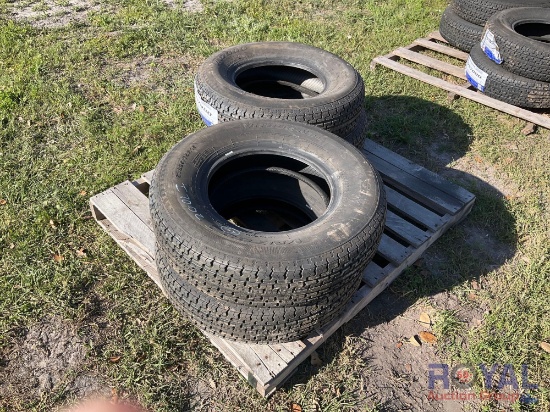 Set of 4 2023 ST225/75R15 Radial Trailer Tires
