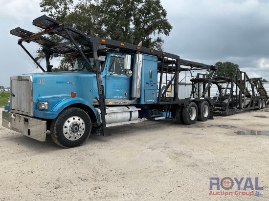 1995 Western Star 4900 And 1999 Boydstun Car Hauler