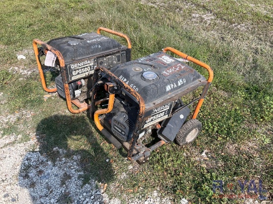 2-Generac GP5500 Portable Generators