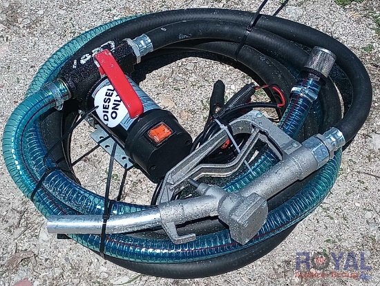 diesel gas pump with hose